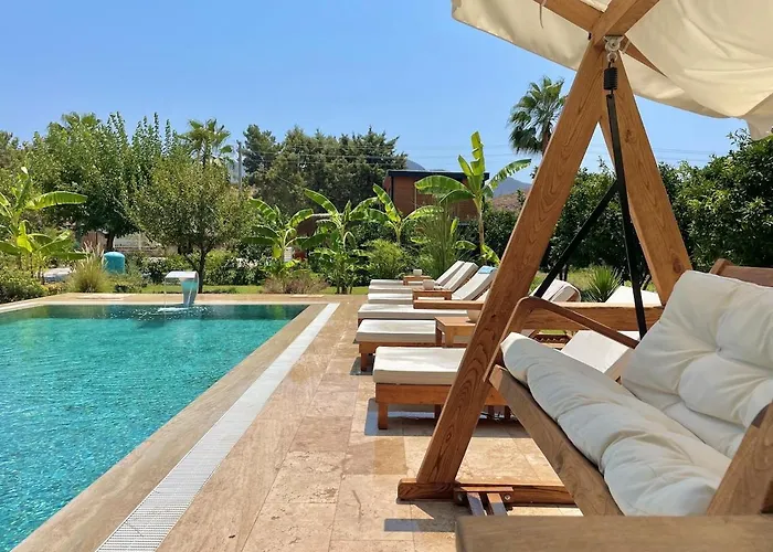 Lueks Villa Kaktues Oezel Havuz, Sauna & Jakuzi & Kano *